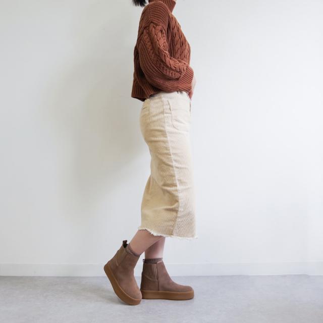 ミネトンカ（MINNETONKA）/スエードショートブーツ サイドゴアブーツ 24M09 厚底ブーツ インヒール_6