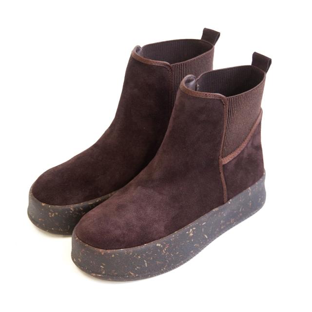 ミネトンカ（MINNETONKA）/スエードショートブーツ サイドゴアブーツ 24M09 厚底ブーツ インヒール_8