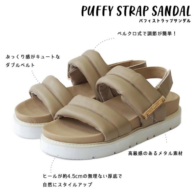 ミネトンカ（MINNETONKA）/パフィストラップサンダル 25M02_11