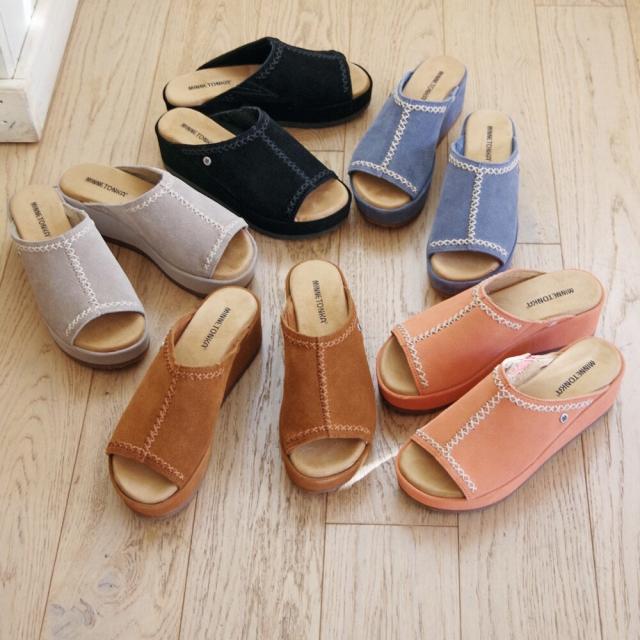 ミネトンカ（MINNETONKA）/スエード厚底サンダル PAISLEE_6