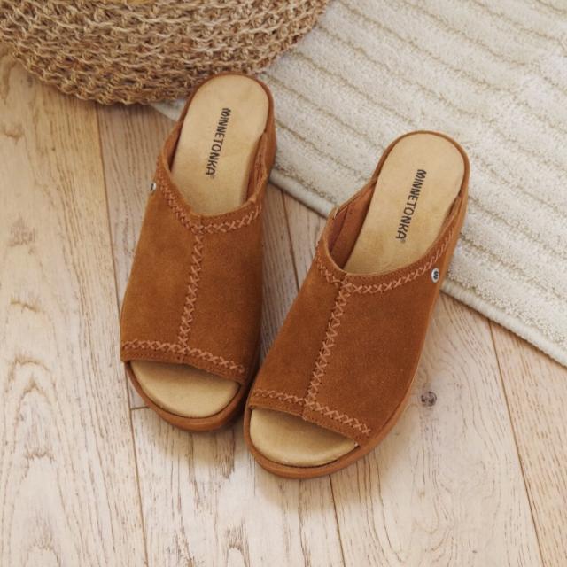 ミネトンカ（MINNETONKA）/スエード厚底サンダル PAISLEE_1