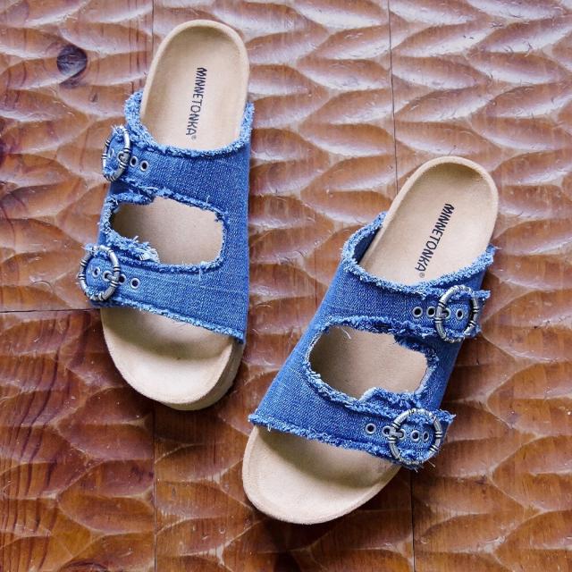 ミネトンカ（MINNETONKA）/ファブリック ベルトストラップサンダル INE
