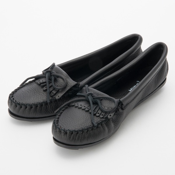 MINNETONKA モカシン・ ブラック・ディアスキン　新品・未使用 ミネトンカ（MINNETONKA）/ディアスキンモカシン DEERSKIN KILTY