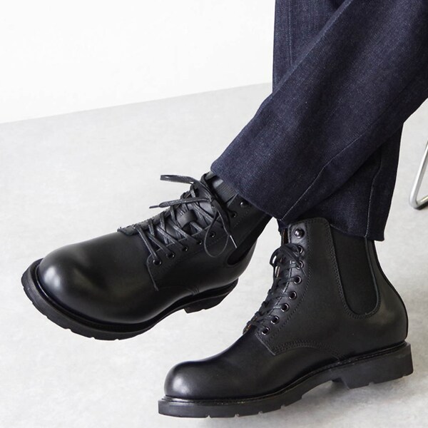 シュークローゼットセレクト（SHOE CLOSET SELECT）/DIAMOND STREET（ダイヤモンドストリート）/ レザー サイドゴアレースアップブーツ…_8
