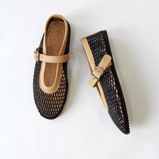 シュークローゼットセレクト（SHOE CLOSET SELECT）/BUENO （ブエノ） / メリージェーン フラットシューズ メッシュストラップシューズ…_3