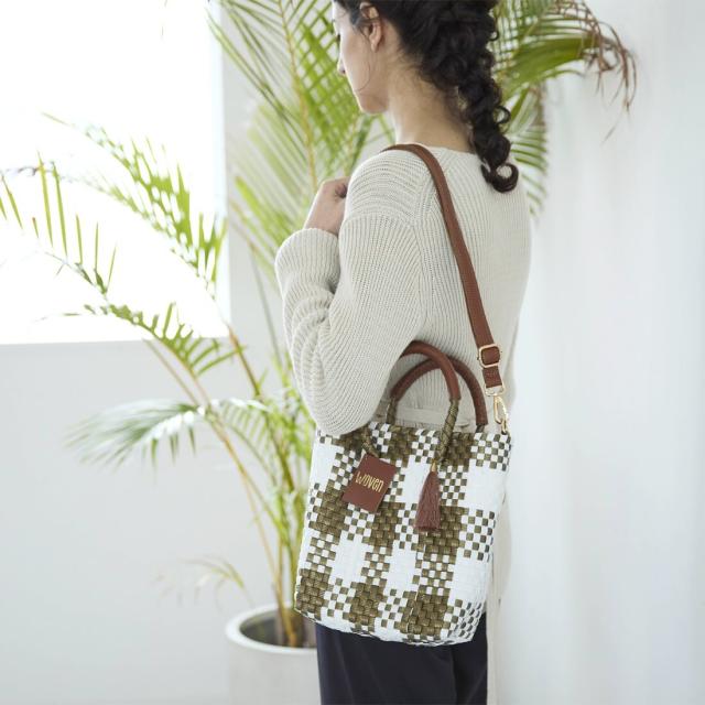 ウーヴン（WOVEN）/WOVEN (ウーヴン) / メキシコ製 2WAY ミニトートバッグ メルカドバッグ かごバッグ_4