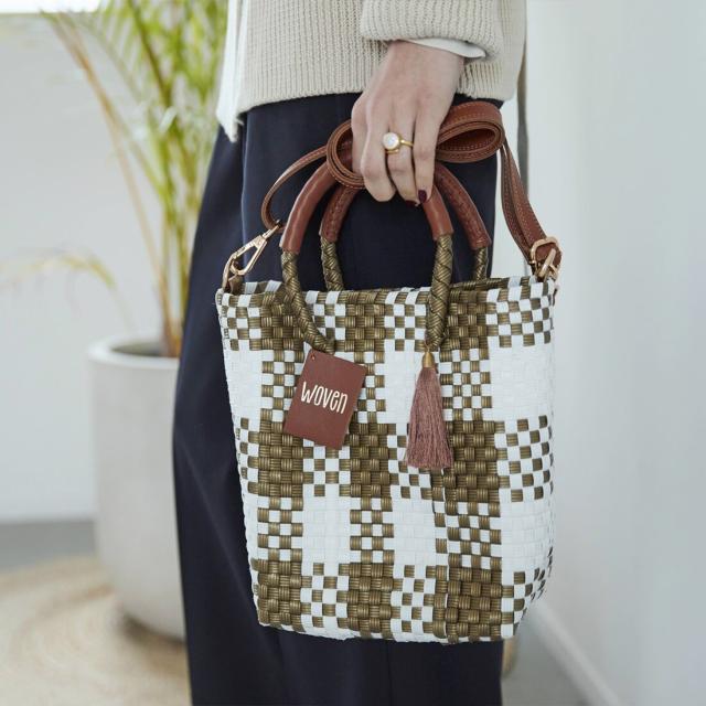 ウーヴン（WOVEN）/WOVEN (ウーヴン) / メキシコ製 2WAY ミニトートバッグ メルカドバッグ かごバッグ_5