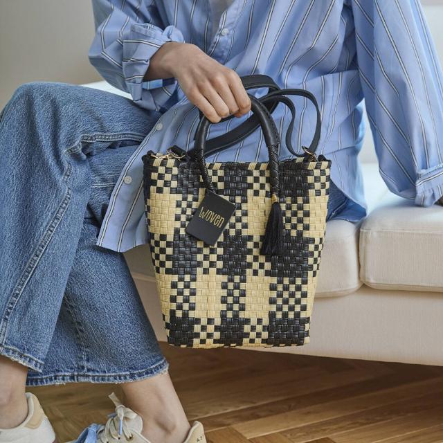 ウーヴン（WOVEN）/WOVEN (ウーヴン) / メキシコ製 2WAY ミニトートバッグ メルカドバッグ かごバッグ_9