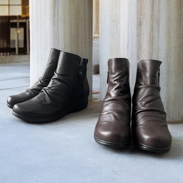 モネ（Monet）/【25秋冬新作】【超軽量】 フロントジップ サイドゴアブーツ