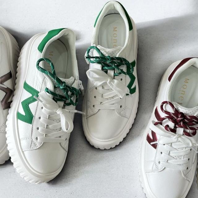 モネ（Monet）/【25秋冬新作】【133530】レースアップ厚底スニーカー