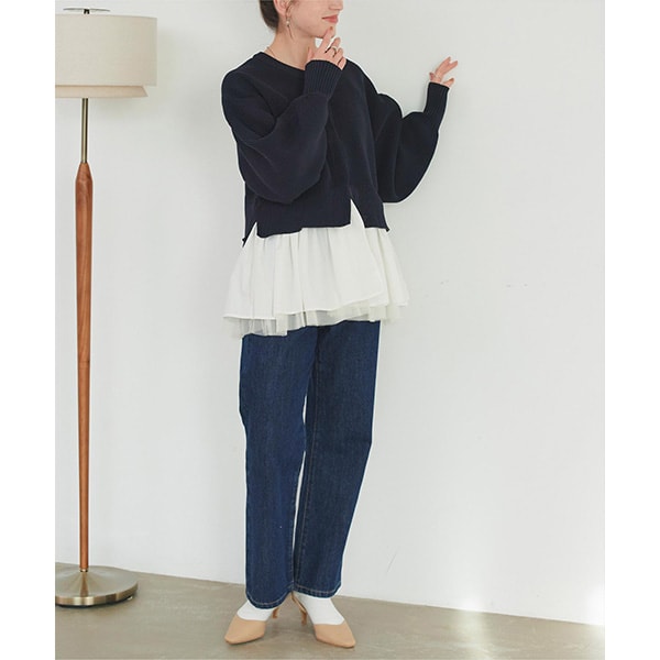 ティティベイト（titivate）/ペプラムレイヤードニットカーディガンの通販は 5,601円