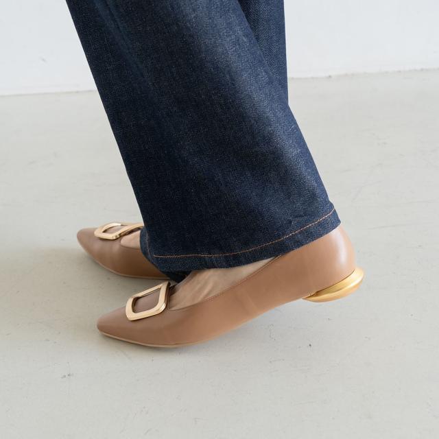 ラウナレア（Launa lea）/【25秋冬新色】スクエアバックルフラット