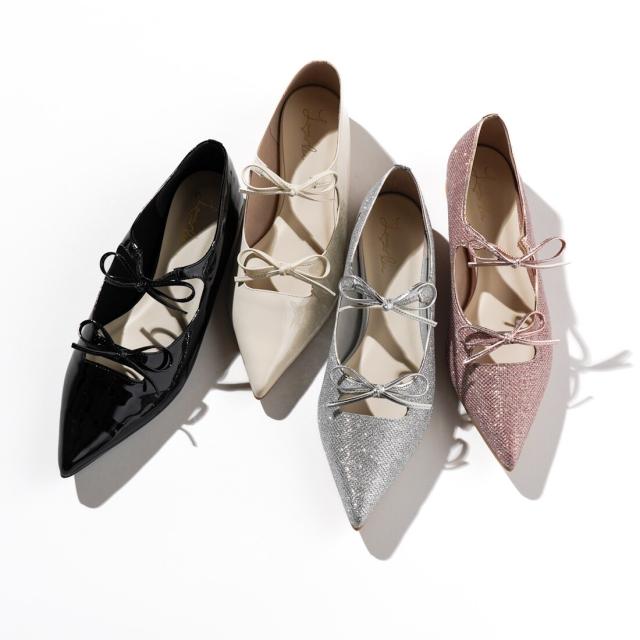 ラウナレア（Launa lea）/【25秋冬新カラー】ダブルリボンメリージェーンフラットパンプス(0589) ラウナレア（Launa lea）/【25秋冬新カラー】ダブルリボンメリー