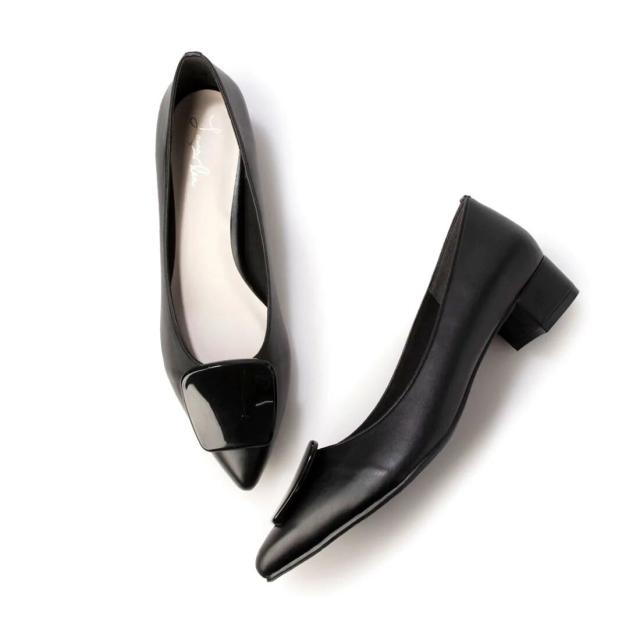 ラウナレア（Launa lea）/3cmクリアバックルポインテッドトゥパンプス(0590)