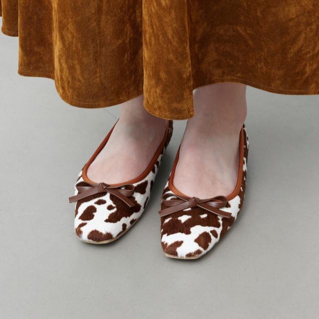 ラウナレア（Launa lea）/【25秋冬新作】スクエアトゥバレエシューズ(B7610A)