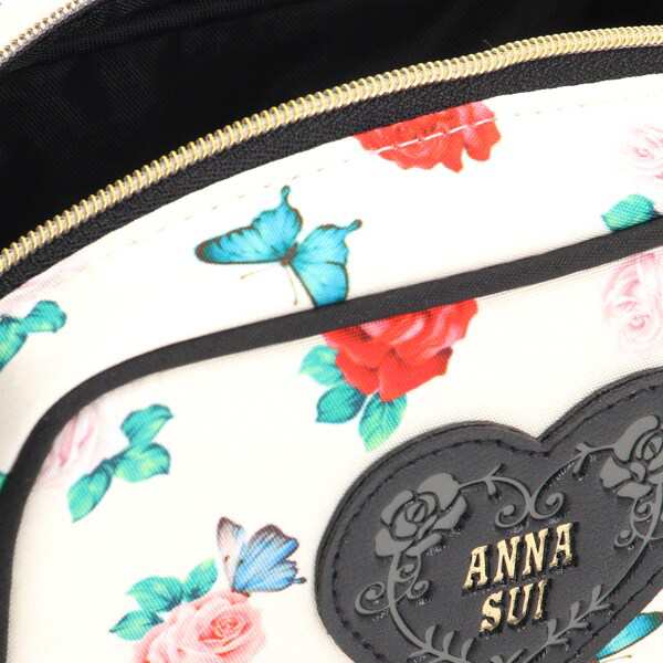 アナ スイ（ANNA SUI）/【約11x13x5cm】 ポーチ（スクエアポーチ