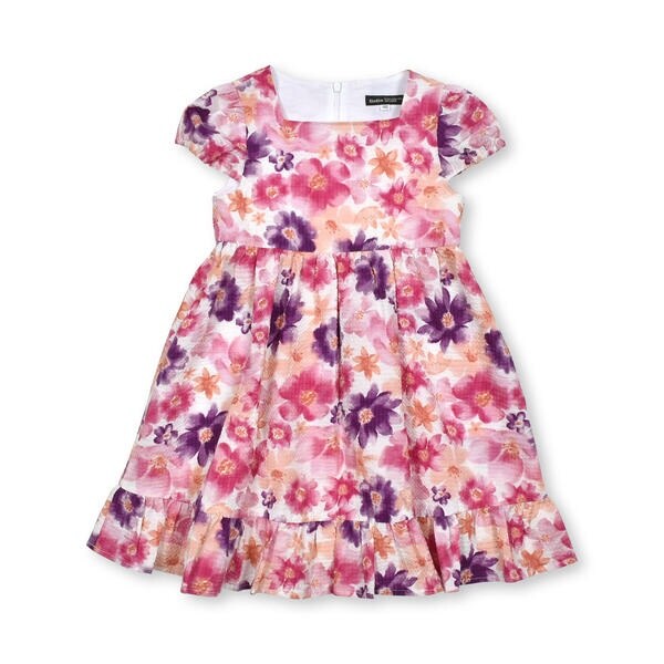 ベベ（BeBe）/【お揃い】ボタニカル花柄リップルフリルワンピース(90~150cm)_5