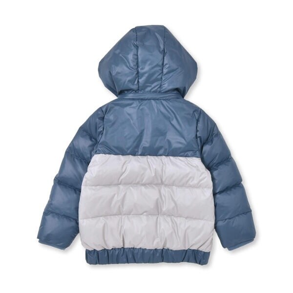 ベベ（BeBe）/【撥水加工】シャイニータフタバイカラーフード付きダウンコート(100~160cm)_10