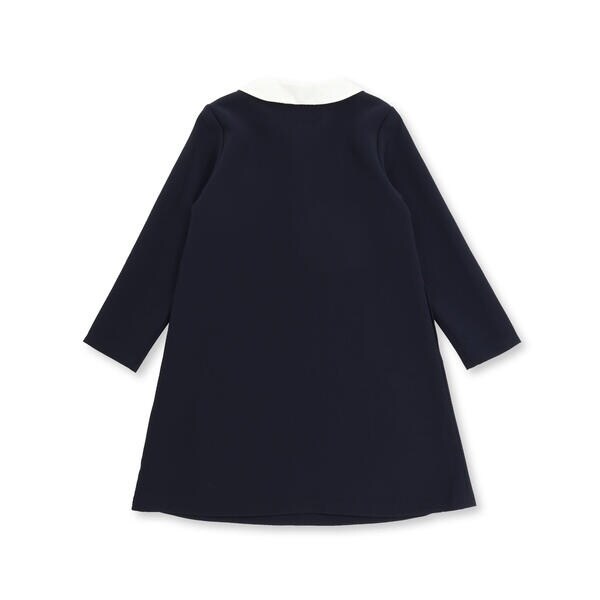 ベベ（BeBe）/付け襟3wayパールボタンダブルクロスワンピース(100~130cm)_14