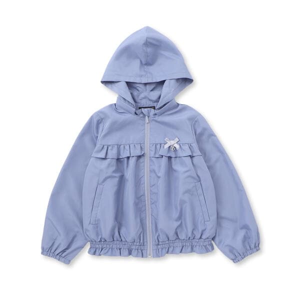 ベベ（BeBe）/【撥水加工】マットタフタフリルギャザーフードブルゾン(90~150cm)