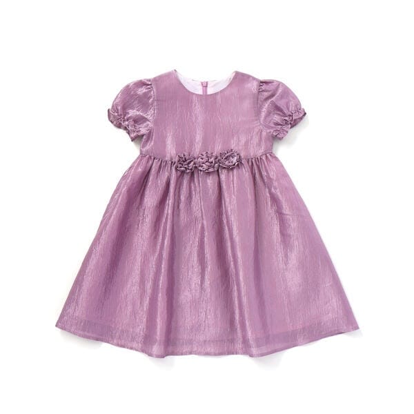 ベベ（BeBe）/ローズモチーフカールマイヤーパフスリーブドレス(100~140cm)_1
