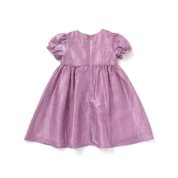 ベベ（BeBe）/ローズモチーフカールマイヤーパフスリーブドレス(100~140cm)_11