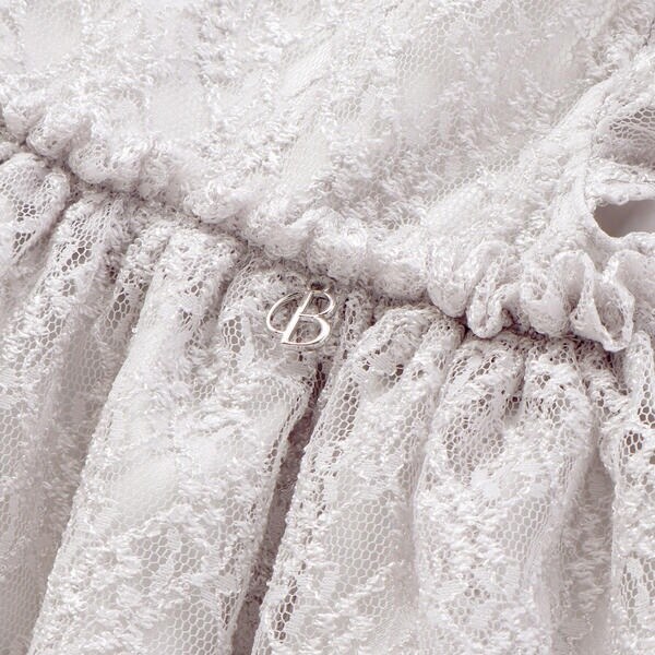 ベベ（BeBe）/【パニエ付】【日本製】ラッセルレースギャザードレス(100~140cm)_11