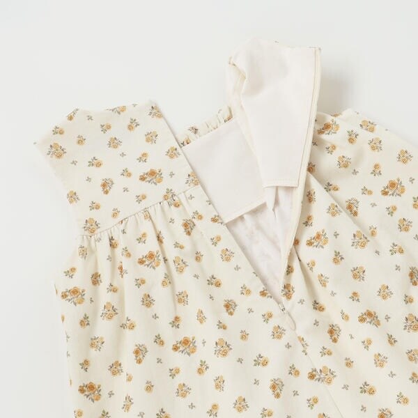 ベベ（BeBe）/【お揃い】小花柄シャツコールスモック刺しゅうジャンパースカート(80~100cm)_12