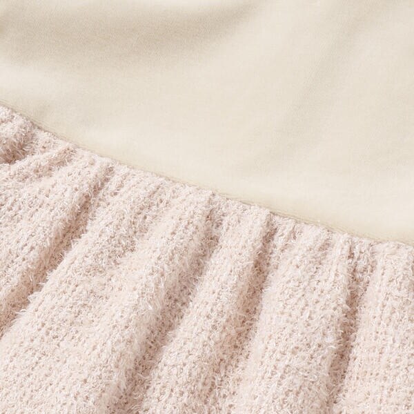 ベベ（BeBe）/ベロア×ファンシーヤーン切り替えハイネックバルーンワンピース(90~140cm)_17