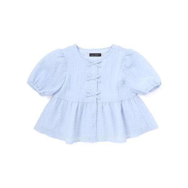 ベベ（BeBe）/フロント3連リボンペプラムブラウス(100~150cm)_1