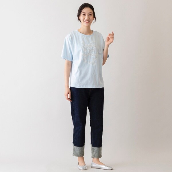 ピサーノ（PISANO）/【ＩＮＤＩＭＡＲＫ】裾切り替えストレートデニムの通販は