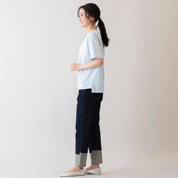 ピサーノ（PISANO）/【ＩＮＤＩＭＡＲＫ】裾切り替えストレートデニムの通販は