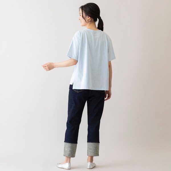 ピサーノ（PISANO）/【ＩＮＤＩＭＡＲＫ】裾切り替えストレートデニムの通販は