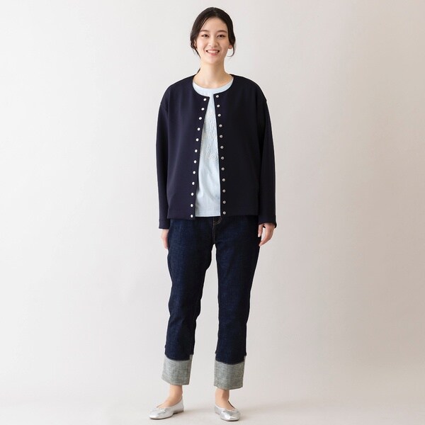 ピサーノ（PISANO）/【ＩＮＤＩＭＡＲＫ】裾切り替えストレートデニムの通販は