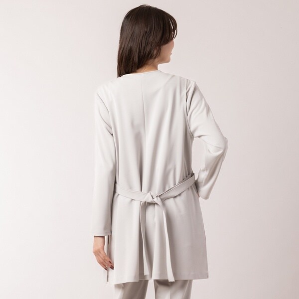 ピサーノ（PISANO）/ウエストリボン付き・Ｖネックロングジレの通販は