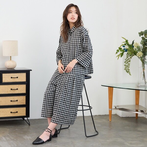 PISANO ピサーノ チェックブラウス L NEW】ピサーノ（PISANO）/【セットアップ対応】シズルチェック