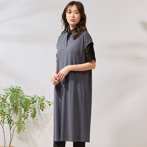 ピサーノ チュニック 手洗いOK・綿100％】80ローン・タック