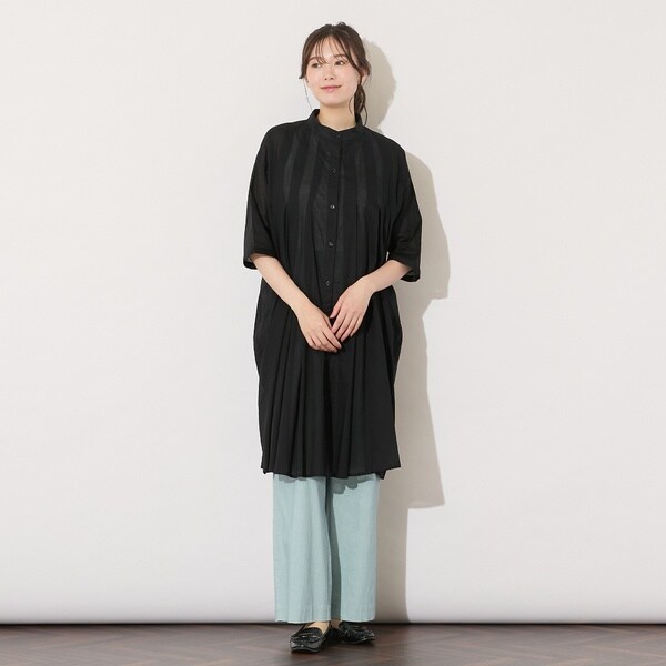新品】PISANO ピサーノ LL ビーズ付きチュニック ペイズリー柄シフォン