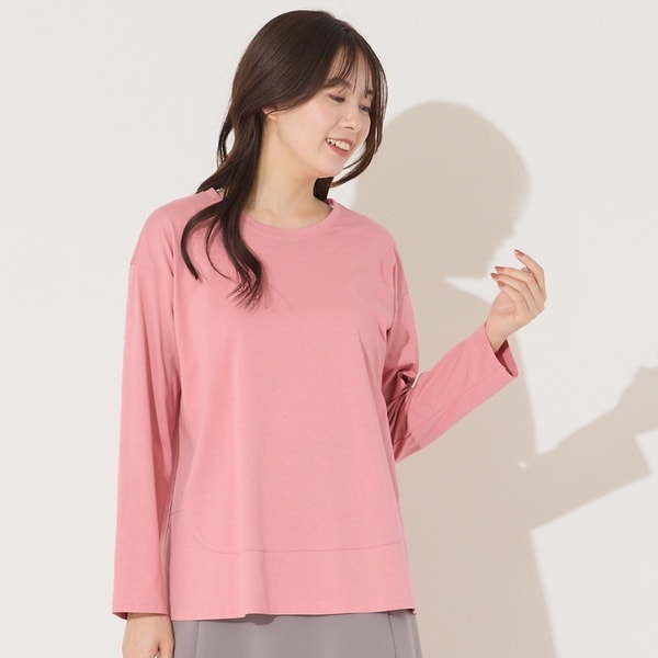 ピサーノ（PISANO）/【手洗いOK・綿100％】切り替えデザイン・サイロプレミアム天竺ロンT