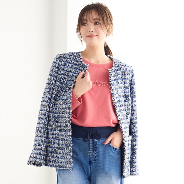 ピサーノ（PISANO）/ツィード・ノーカラージャケット