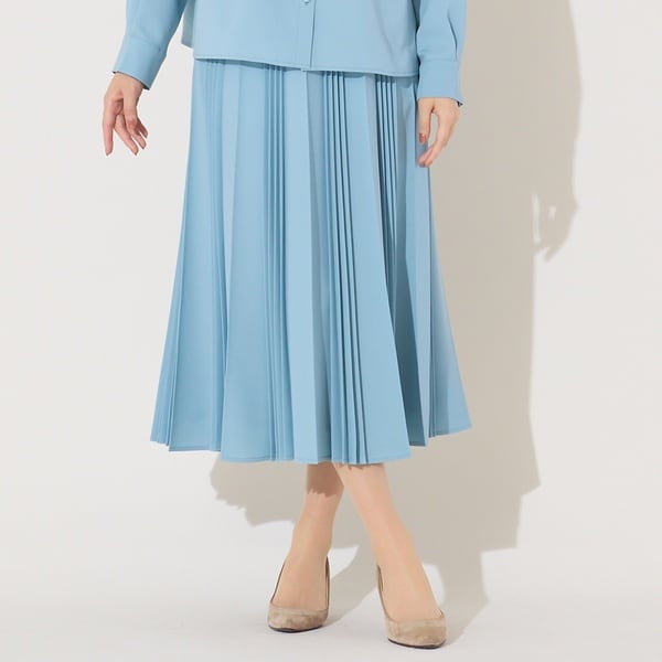ピサーノ（PISANO）/【機能性素材・セットアップ対応】加工プリーツ・Aラインスカート
