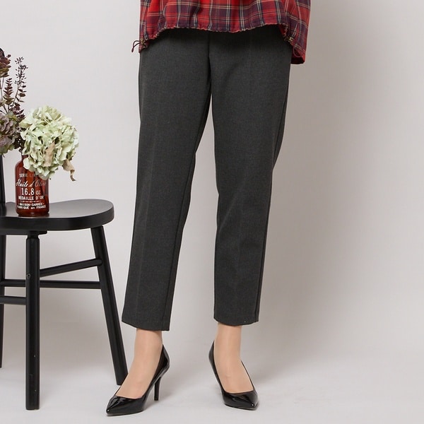 ピサーノ（PISANO）/【手洗いOK】真空プリーツ・アンクル丈パンツ（無地）