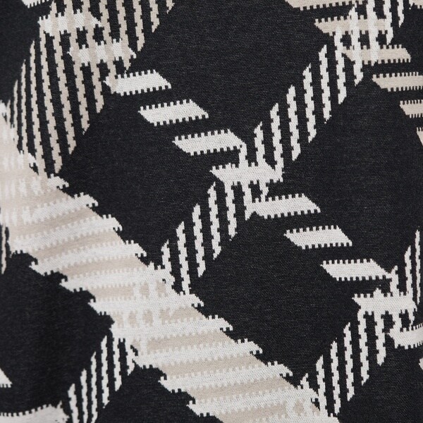 ピサーノ（PISANO）/【手洗いOK】パネルプリントWジャカードハイネック