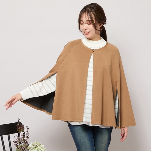 ピサーノ（PISANO）/ラウンドネック・ポンチョジャケット