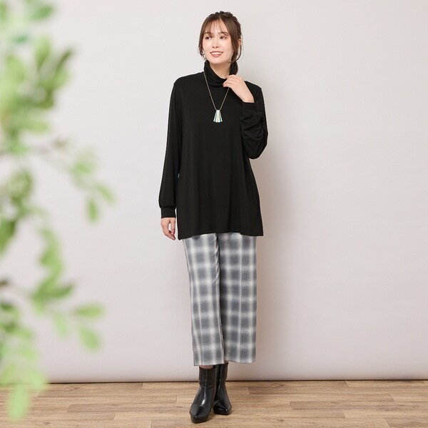 ピサーノ（PISANO）/【手洗いOK】真空プリーツ・ワイドストレート