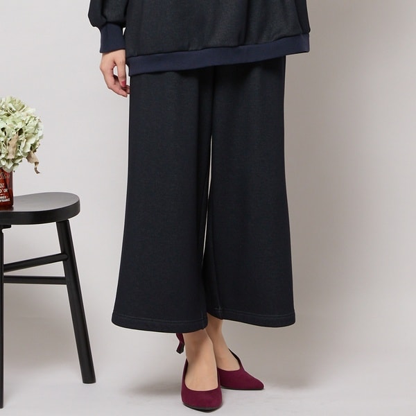ピサーノ（PISANO）/【手洗いOK・セットアップ対応】裏起毛ワイドパンツ