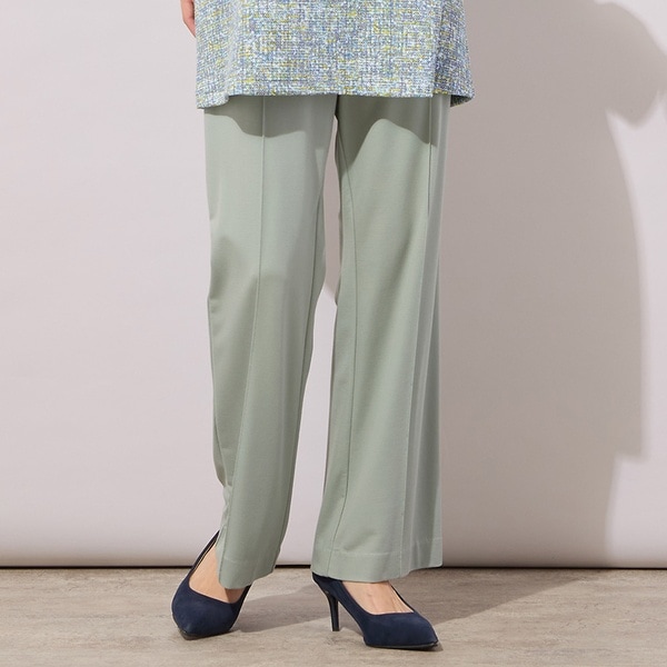 【NEW】ピサーノ（PISANO）/【手洗いOK・接触冷感・紫外線防止】マシュマロポンチ・フロントピンタックパンツ