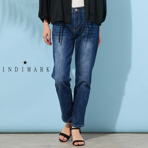 【NEW】ピサーノ（PISANO）/【手洗いOK・INDIMARKコラボ】ボーイフレンドパンツ