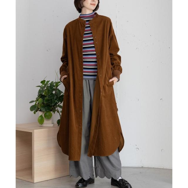 プードゥドゥ（POU DOU DOU）/ベルト付きコーデュロイワンピース