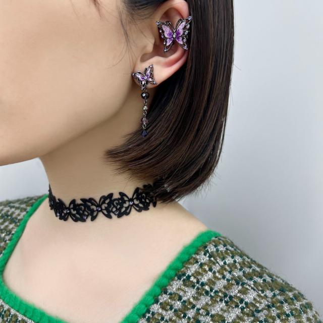 【ANNA SUI】即対応 エーデルワイスモチーフ イヤリング エーデルワイスモチーフ イヤリング